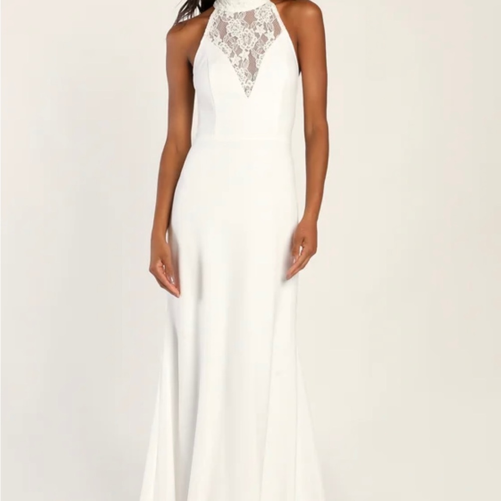 Lulus Wedding Dress, White Bridal Gown, NWT
